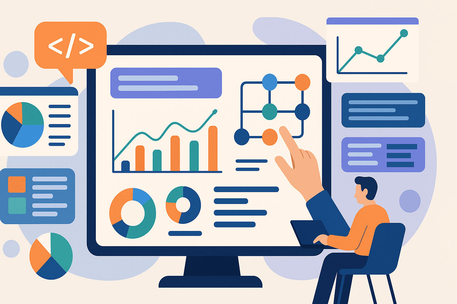 Interfaces Dinámicas: Explica Conceptos con Visualización.