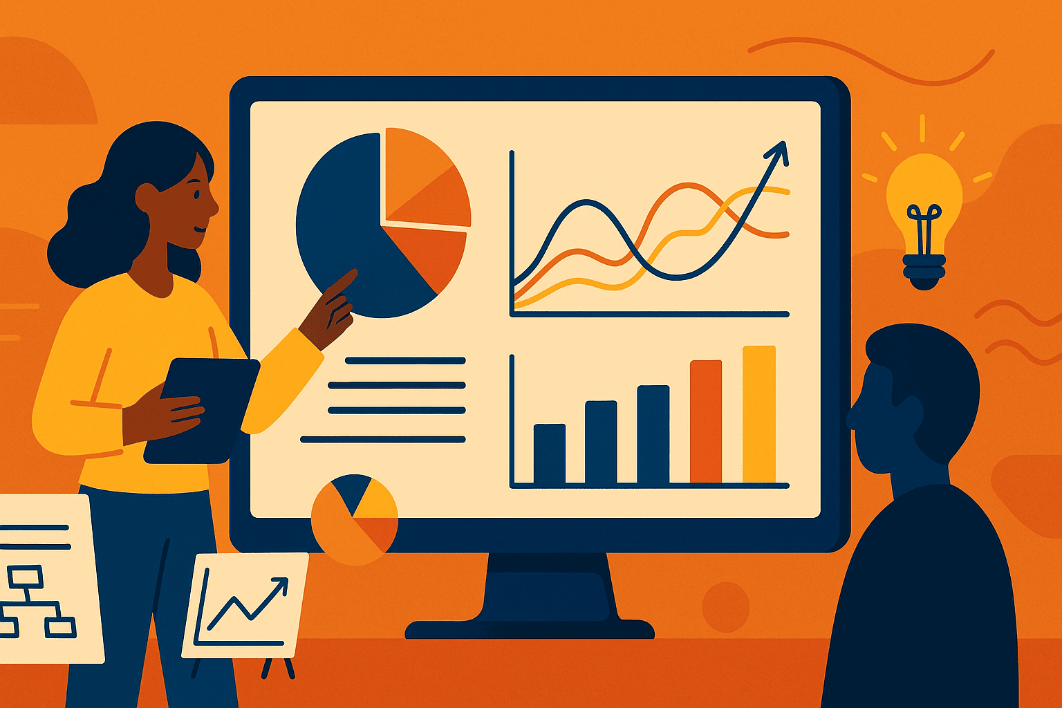 Datos en Historias Visuales: Transformando el aprendizaje con gráficos y animaciones.